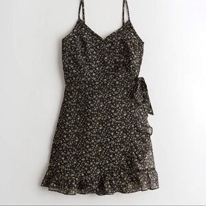 Hollister Black Floral Mini Dress